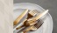 a plate with forks and knifes